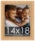 14x18 Modern Bamboo Picture Frame with UV-Resistant Acrylic & Acid Free Backing, Available in 5 Finishes - Gold, Silver, Brown, Black, and Natural